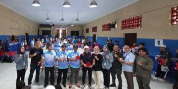 Bank Jateng Cabang Wonogiri sinergi dengan Kantor Kementerian Agama (Kemenag) setempat, melalui kegiatan olahraga persahabatan tenis meja.