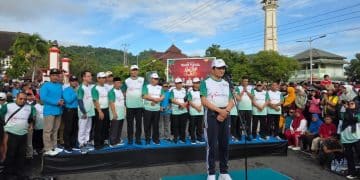 Bank Jateng berpartisipasi aktif dan mendukung jalan sehat Hari Amal Bhakti (HAB) Kementerian Agama ke-90, di Wonogiri.
